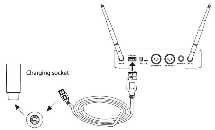 Compact UHF Wireless Microphone System (9)