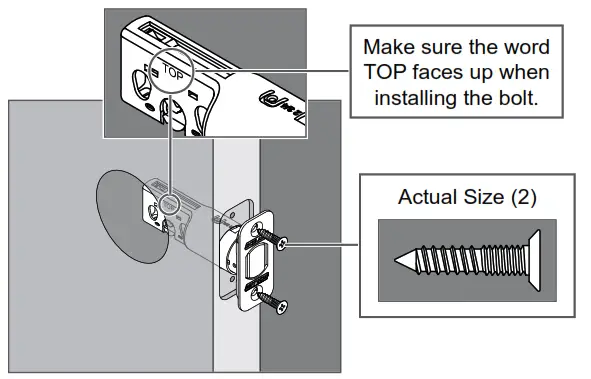Schlage Control Smart Deadbolt BE467F - Install the bolt into the door