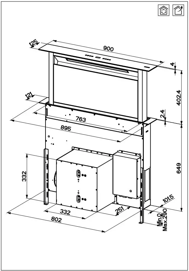 smeg KDD90CNE Down Extractor Installation Guide - How to use