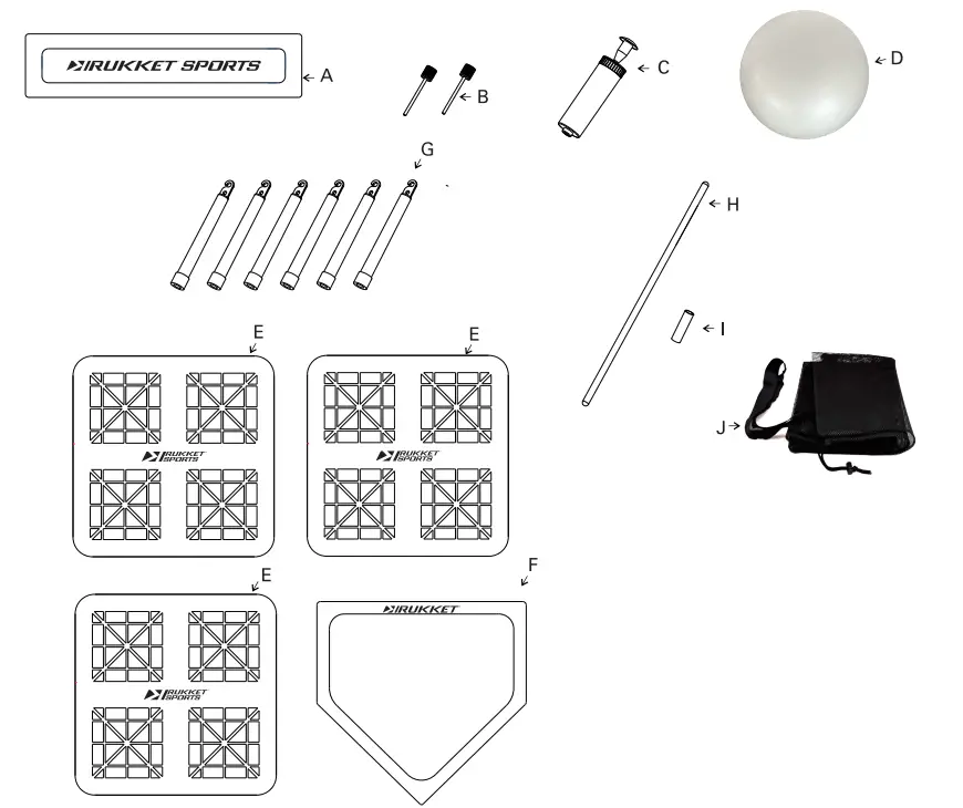 RUKKET B07ZQQ1DDB Glow in the Dark Kickball Set - fig 16