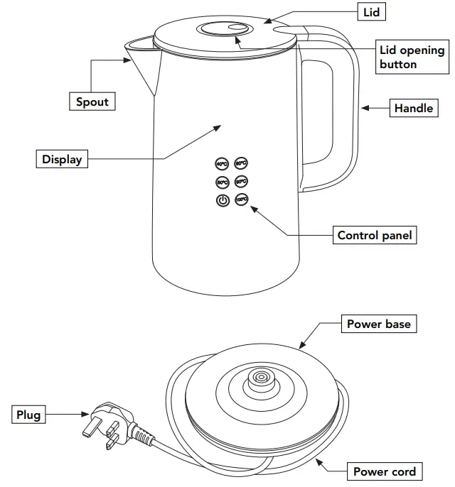 George home GDK101B-22 Digital Controlled Kettle - fig 2