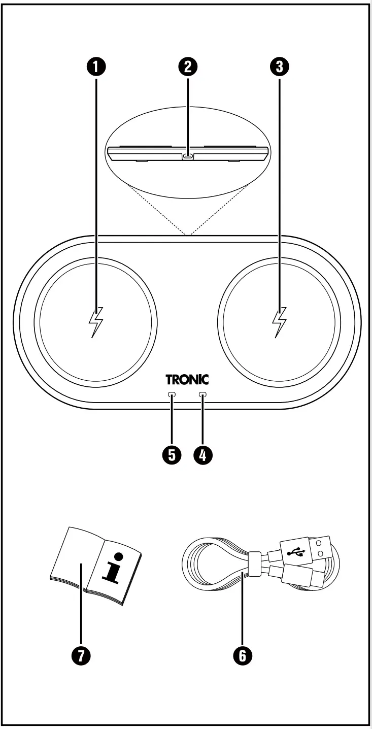 TRONIC TLD 2 A1 Wireless QI Charging Pad fig 1