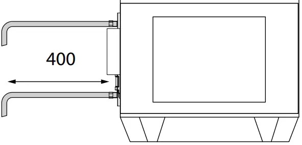 Connection of the water heate