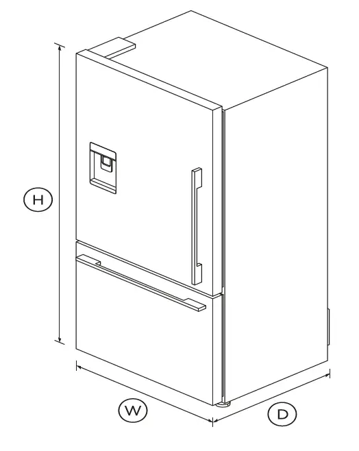 FISHER PAYKEL RF170WDLUX5 N Freestanding Refrigerator Freezer 1