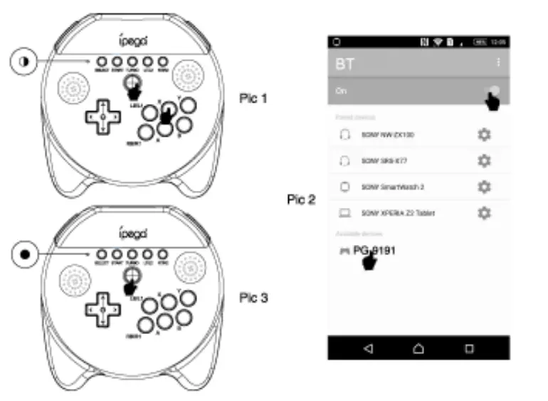 ipega Elvis Wireless Controller PG-9191 - hid