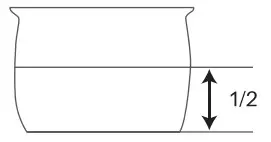GEEK RoboCook B08KNMTYWS 6-Quart Pressure Cooker -COOKING POT MARKING 1