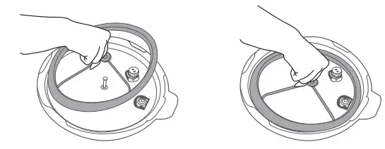 GEEK RoboCook B08KNMTYWS 6-Quart Pressure Cooker - RUBER SEAL