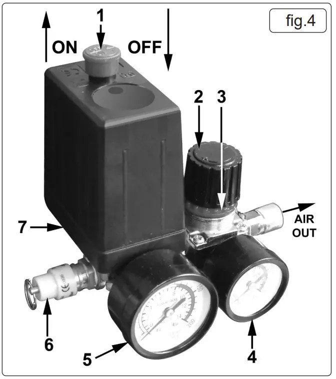 SEALEY SAC5020A Compressor 50ltr Direct Drive 2hp - fig 3