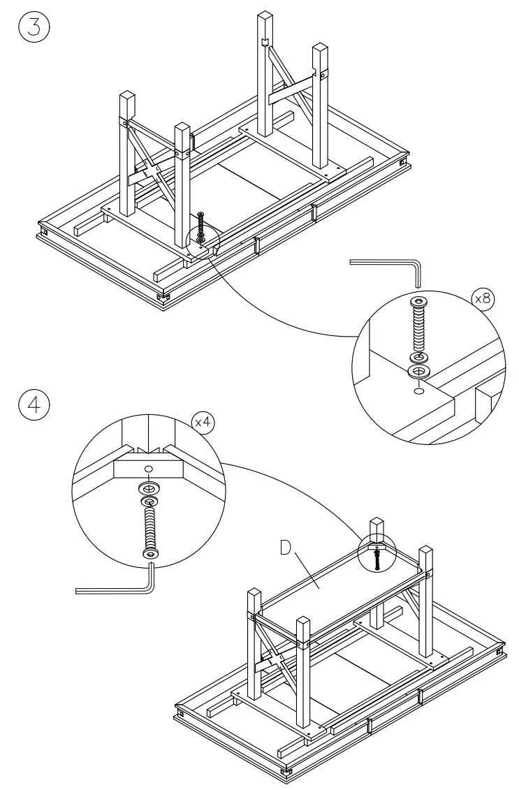 ASHLEY D564 32 Dining Room Collenburg Counter Height Extension Table-fig2