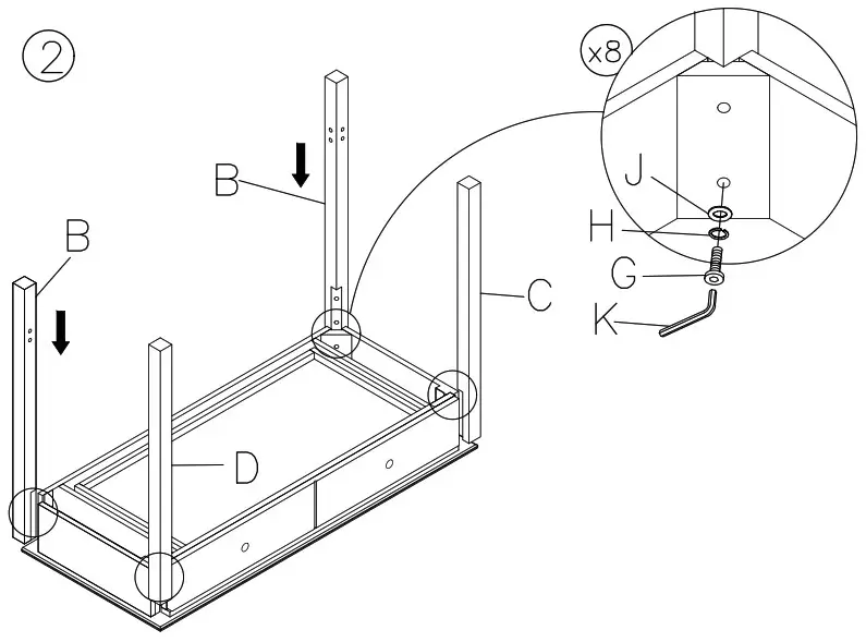 ASHLEY Z1611054 Othello Home Office Desk - Product Overview 3