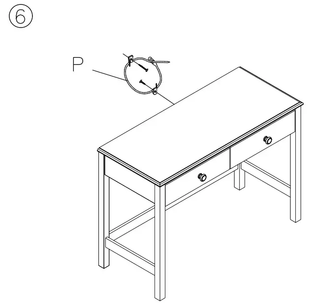 ASHLEY Z1611054 Othello Home Office Desk - Product Overview 7