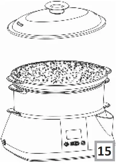 Amica PT 3011 Lunaris Food Steamer 16