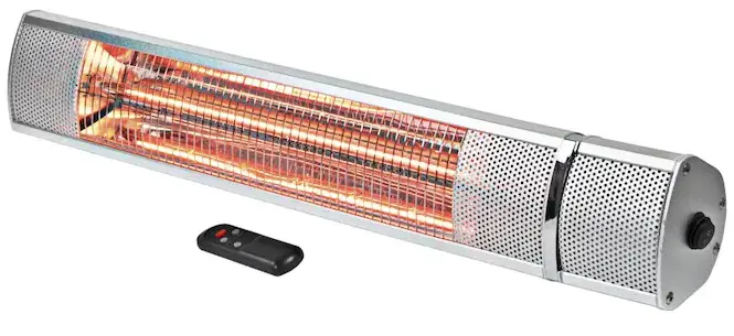 Comfort Zone CZPH20RSL Outdoor Indoor Electric Patio Heater