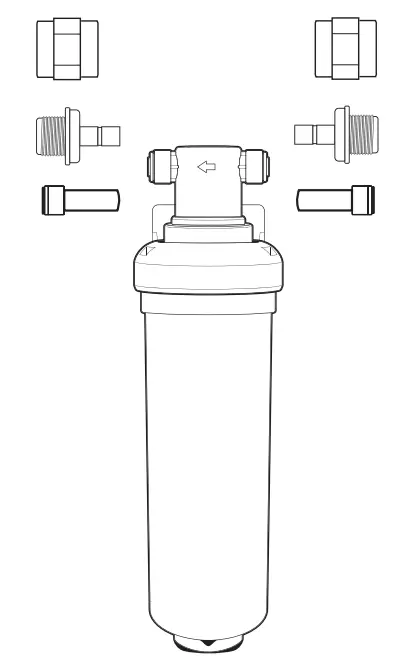 Puretec Z2-HFR High Flow Retrofit Kit for Undersink Water Filter Systems