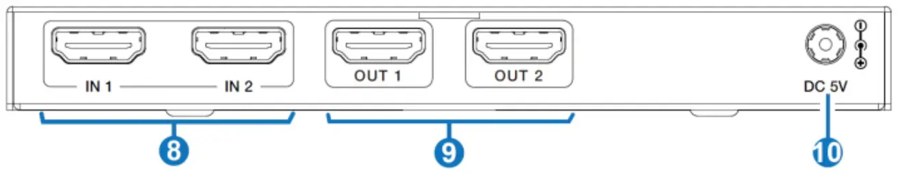 BLACKBIRD 44086 8K Dual Function HDMI Splitter-Switch - fig 2