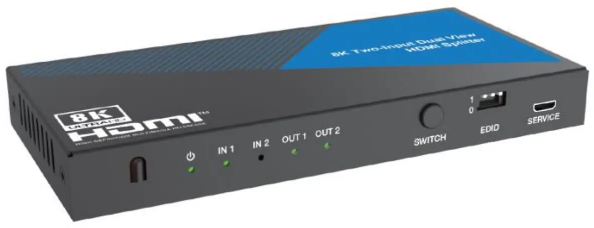 BLACKBIRD 44086 8K Dual Function HDMI Splitter-Switch