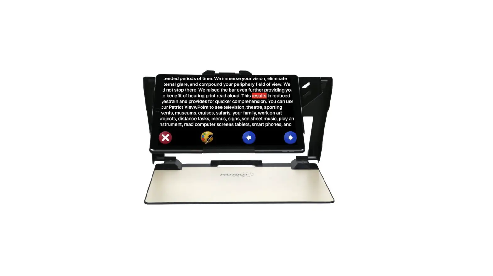 Palmer Patriot Pro 12.9 Portable Video Magnifier User Manual Palmer Patriot Pro 12.9 Portable Video Magnifier User Manual