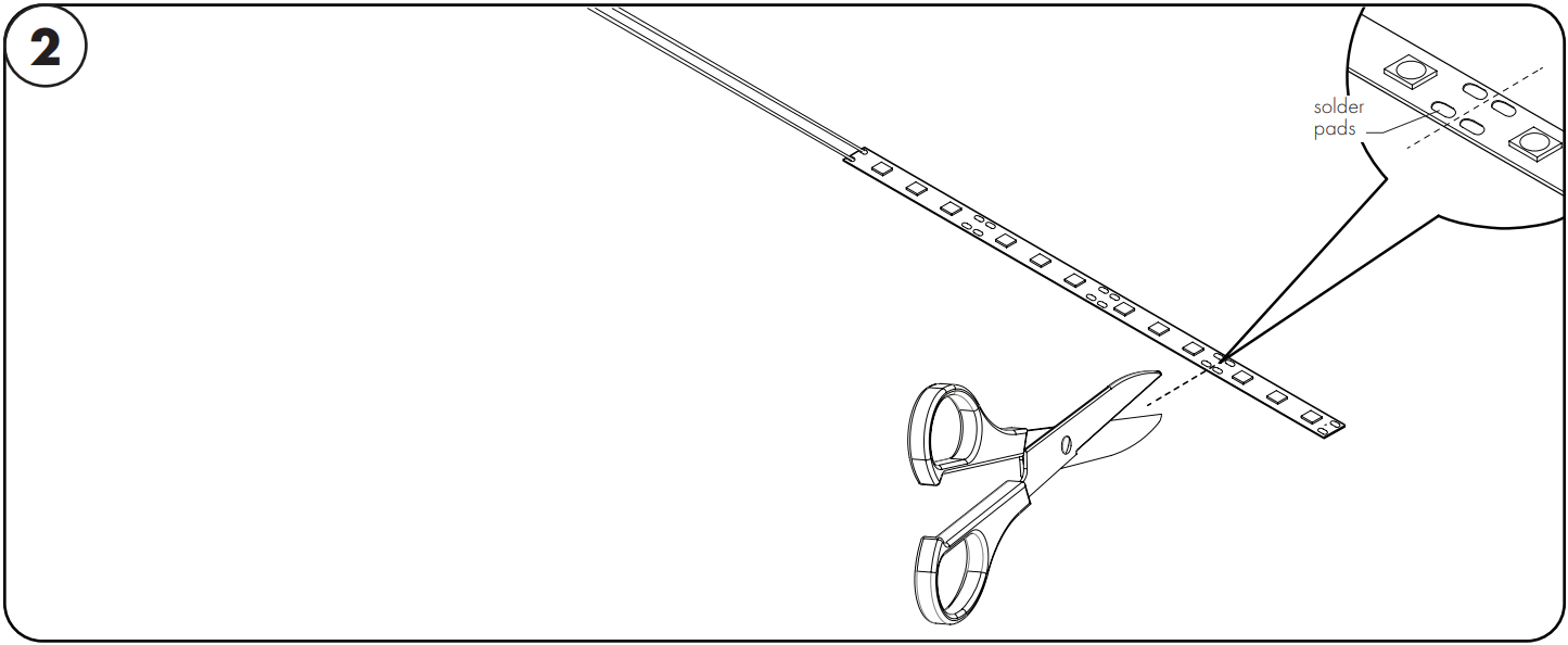 Luminii LL60X2 LineLED 60X2 Series Double Row Linear LED Strip - between
