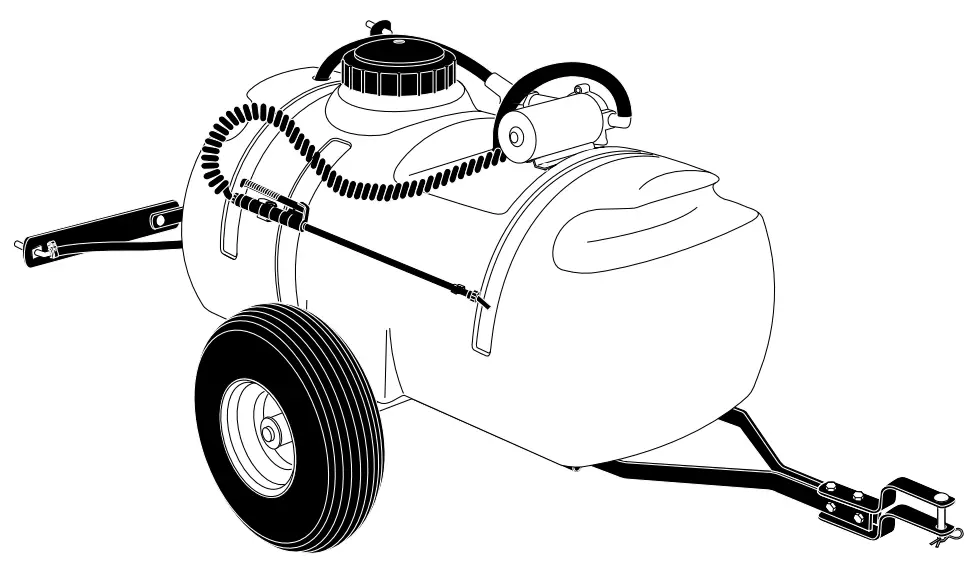 Agri-Fab 45-02934 25 Gallon Trailer Sprayer