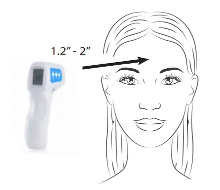 Berrcom JXB-178 Non-Contact Infrared Thermometer - High temperature