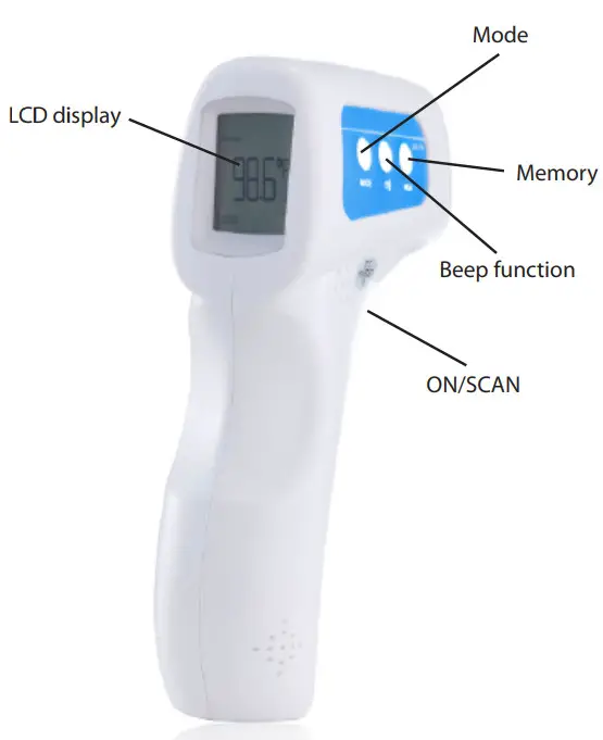 Berrcom JXB-178 Non-Contact Infrared Thermometer