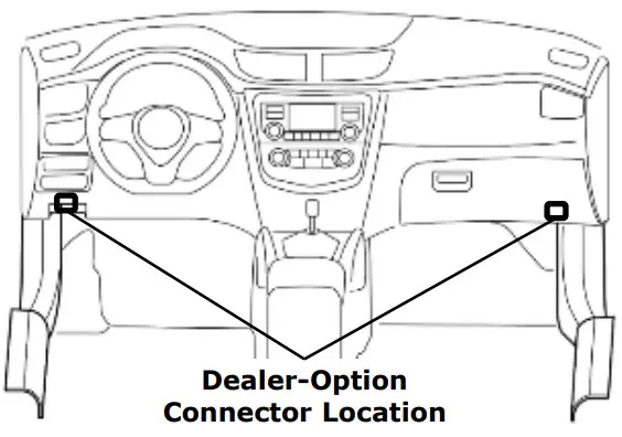 NISSAN T99K1 Virtual Key Kit - CONNECTOR LOCATION