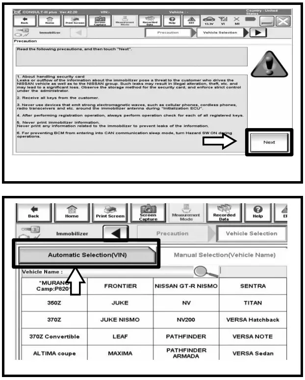 NISSAN T99K1 Virtual Key Kit - Figure 15