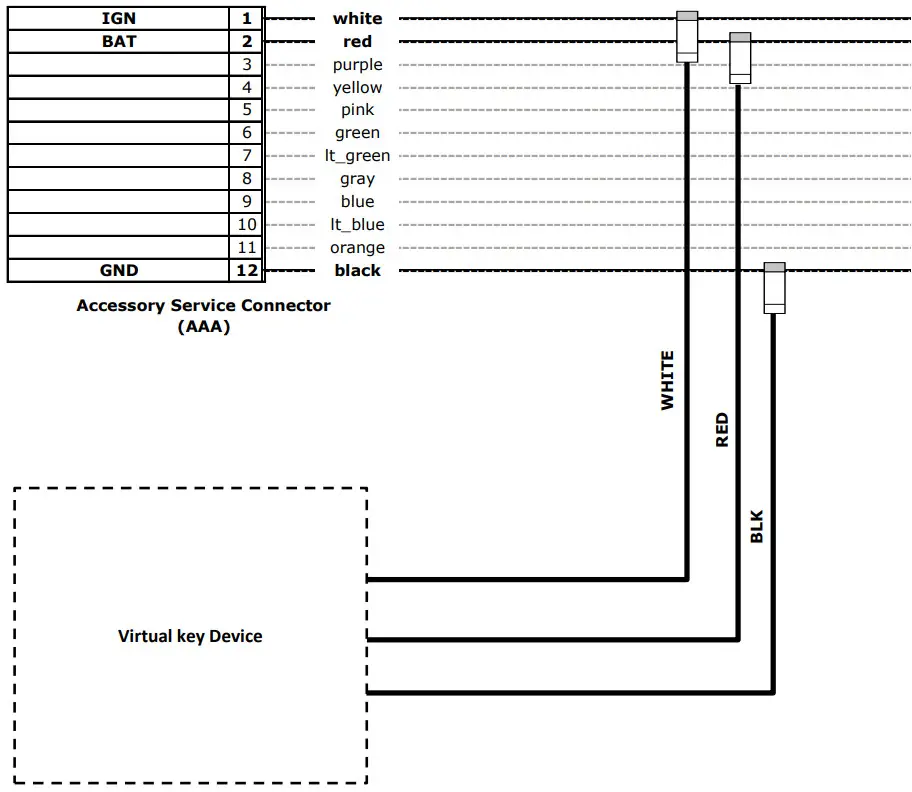 NISSAN T99K1 Virtual Key Kit - MECHANIZATION DRAWING