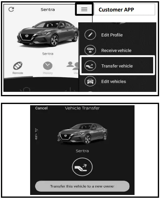 NISSAN T99K1 Virtual Key Kit - TRANSFER VEHICLE 1