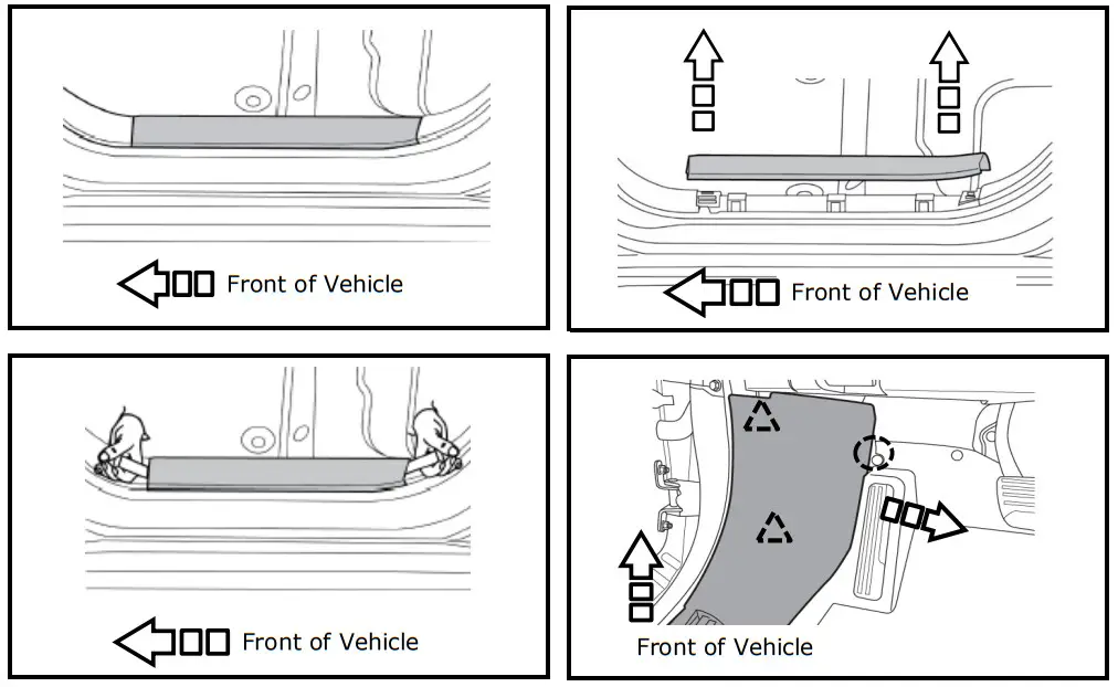 NISSAN T99K1 Virtual Key Kit - TRIM REMOVAL