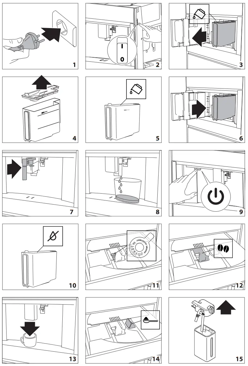 smeg CMS4104S Automatic Built In Coffee Machine - parts 2