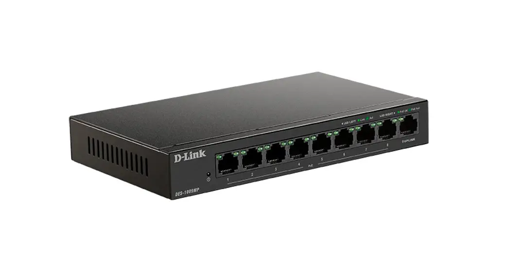 D-link Des-1009mp 9-port 10/100 Poe Switch Installation Guide D-link Des-1009mp 9-port 10/100 Poe Switch Installation Guide