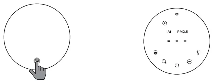 PHILIPS AC2958 Air Purifier- Turning On and Of