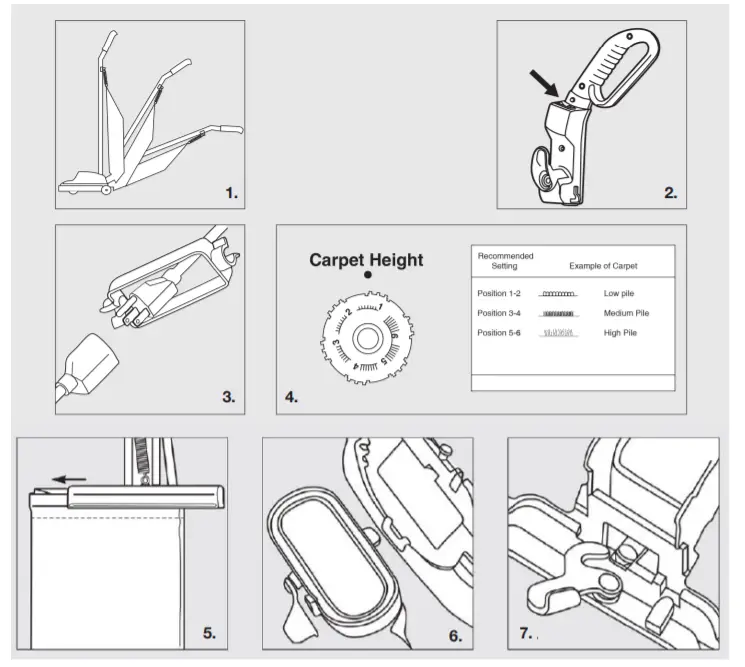 Powr-Flite PF716VC Commercial Upright Vacuum Cleaner -fig 3