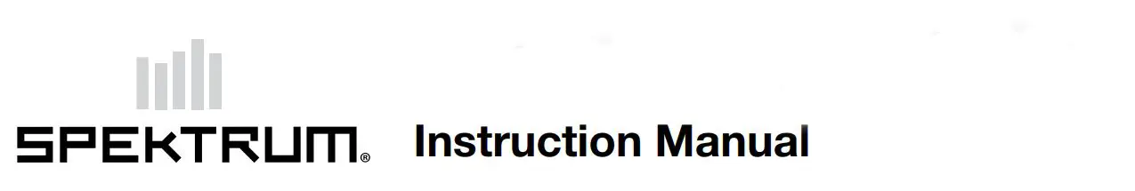 SPEKTRUM SPMXSEMC08 Sensored 1,10th Scale Crawler Smart Power System Instruction Manual