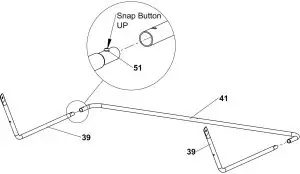 OHIO STEEL 4222V2 22 cu ft Lawn Sweeper--Insert Bottom Frame