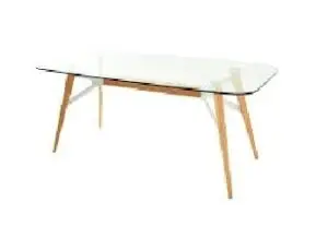 MATT BLATT MBWOODGDTBA Woodford Glass Table