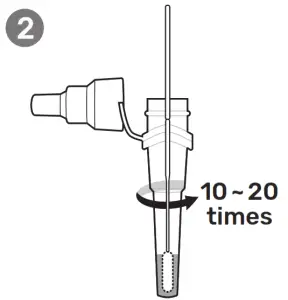 FORA TD 4531A COVID 19 Antigen Rapid Test - Immerse the control