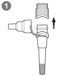 FORA TD 4531A COVID 19 Antigen Rapid Test - Remove and discard the cap