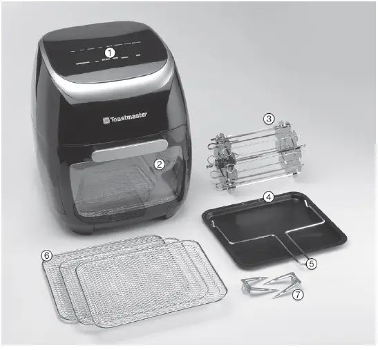 Toastmaster TM-904AF 11.6 Quart Digital Air Fryer-figure1