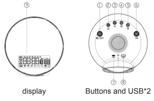 Dongguan Jiu Yuan Technology JY 001 Wake Up Light - Structure diagram