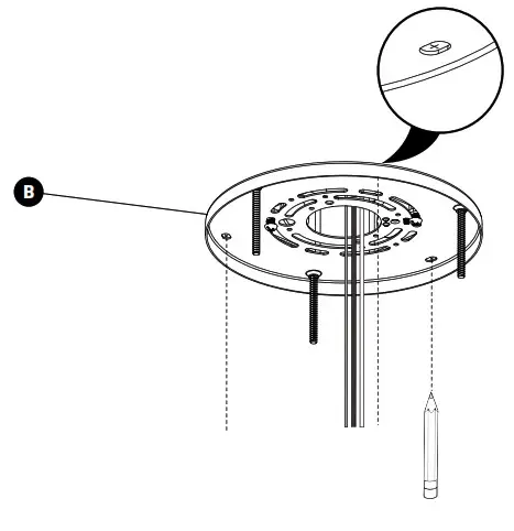 artika PDT CD CR LED Pendant Light- MOUNTING BRACKET 2