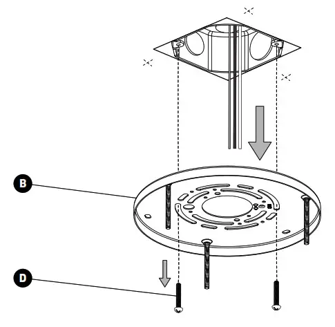 artika PDT CD CR LED Pendant Light- MOUNTING BRACKET 3