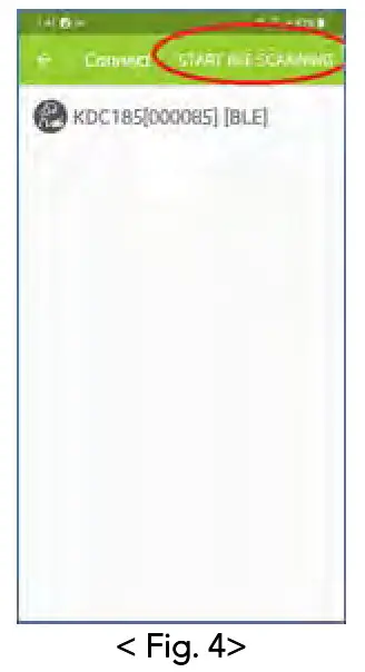 KOAMTAC KDC80 Bluetooth Barcode Scanner- Bluetooth Connected