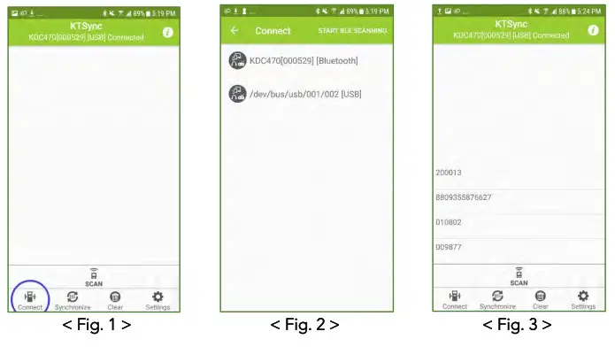 KOAMTAC KDC80 Bluetooth Barcode Scanner- Using KTSync