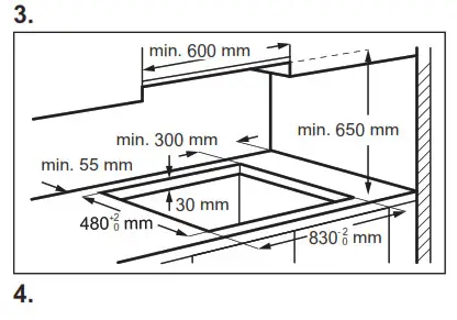 Electrolux KGS9536X Gas Hob Burners- Assembly 3