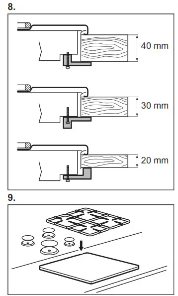 Electrolux KGS9536X Gas Hob Burners- Assembly 8