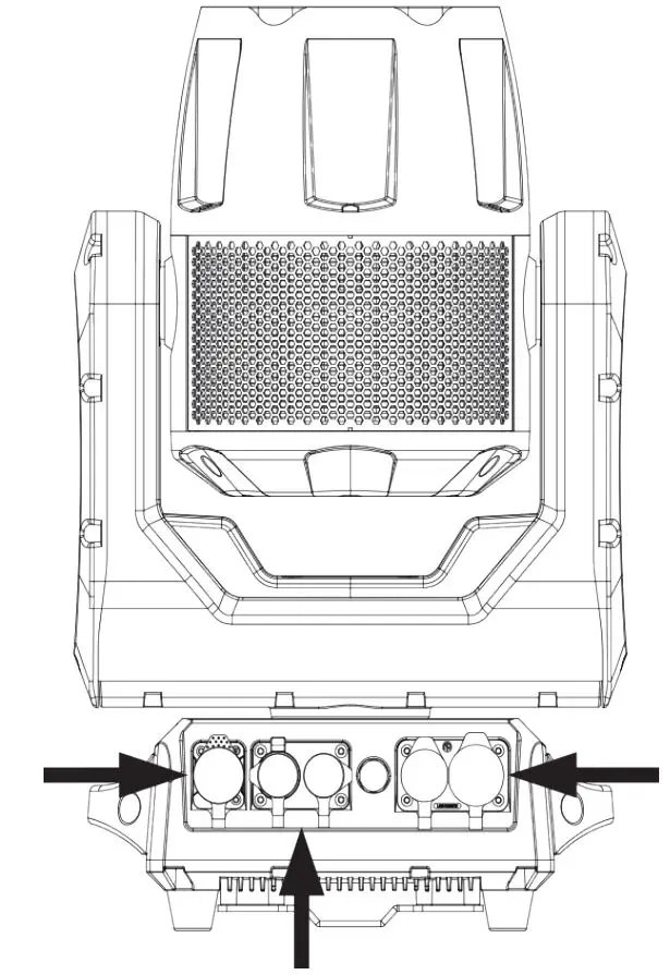 ADJ HYD710 Hydro Wash X7 Moving Head Wash Instruction Manual - CONNECTIONS