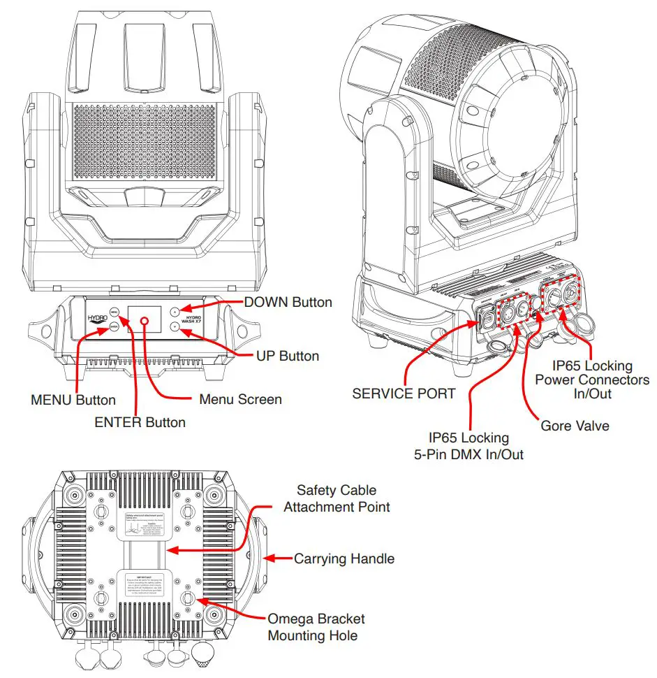 ADJ HYD710 Hydro Wash X7 Moving Head Wash Instruction Manual - OVERVIEW
