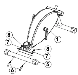COSTWAY SP37617 Magnetic Elliptical Machine UserFig003